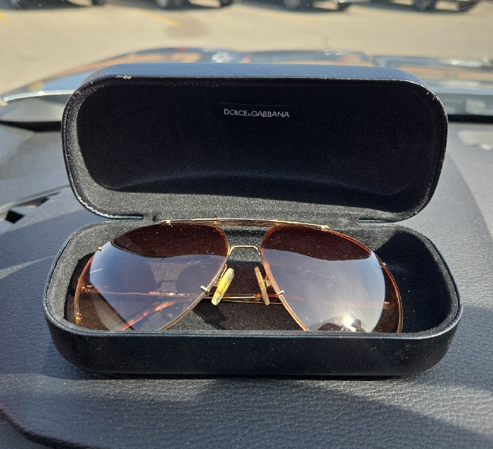 Dolce & Gabbana Gold Aviator Sunglasses